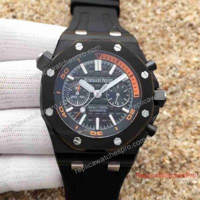 Swiss Replica Audemars Piguet Royal Oak Offshore Diver Chronograph Black Orange